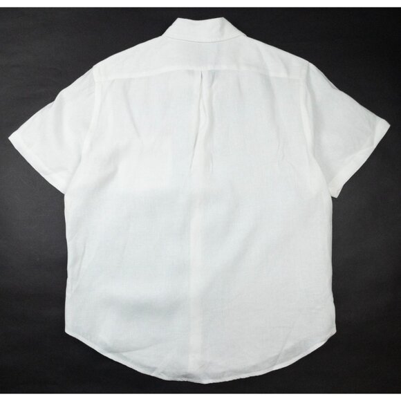 Alex Crane Ola Linen Shirt Men's XL White Short Sleeve Casual Button-Up Travel - Picture 4 of 10